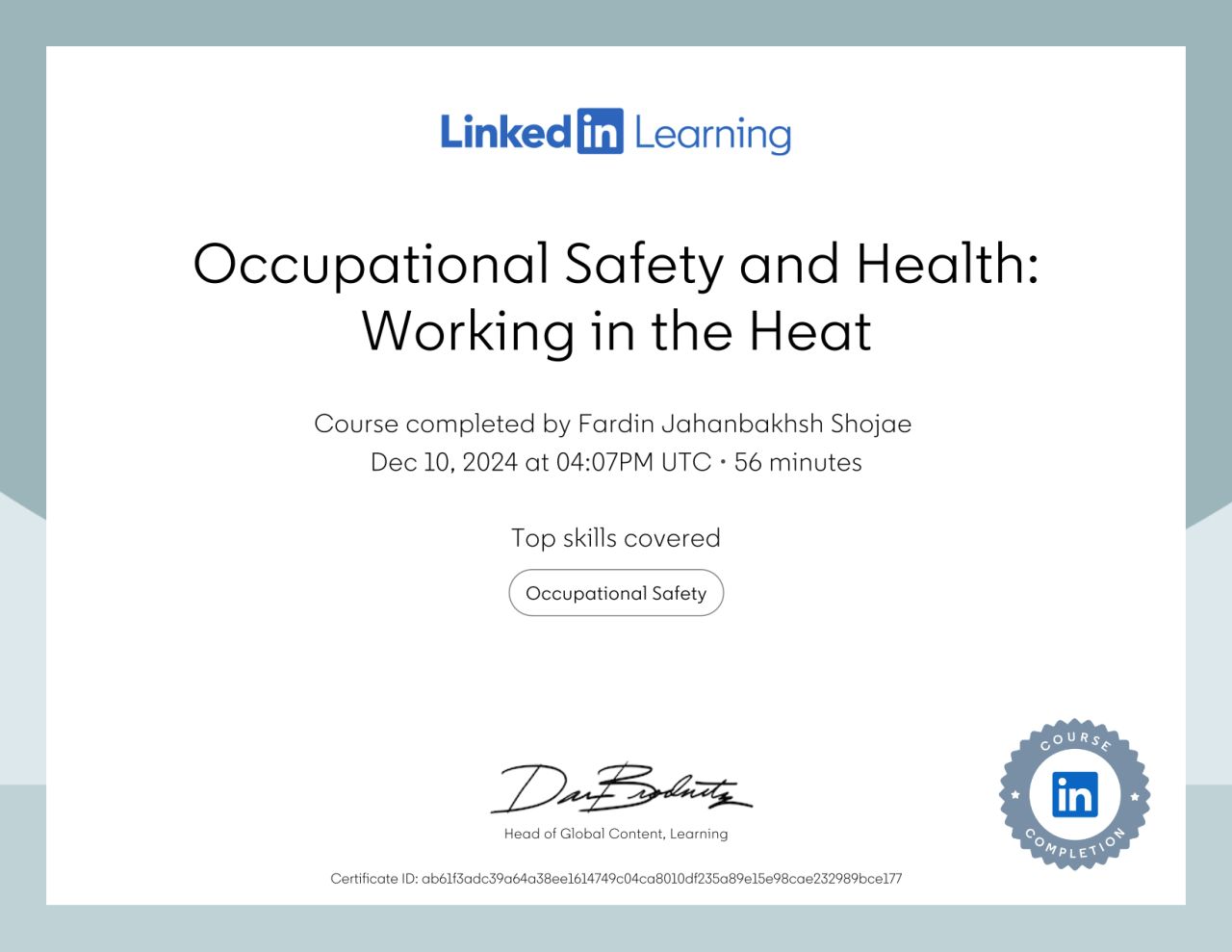 Certification 2